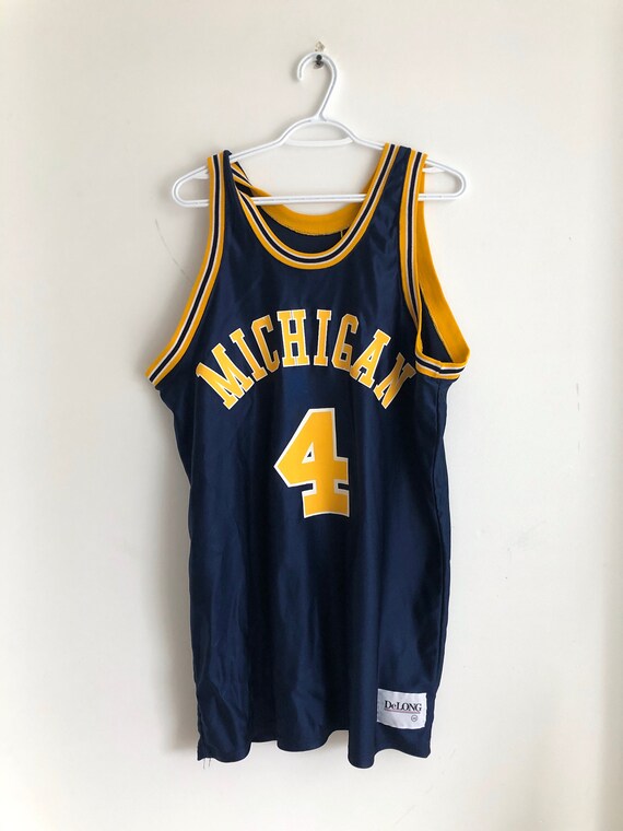 Chris Webber Vintage Michigan Wolverines Delong Basketball Jersey