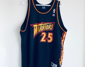 Eric Dampier Vintage Golden State Warriors Champion Basketball Jersey (48)