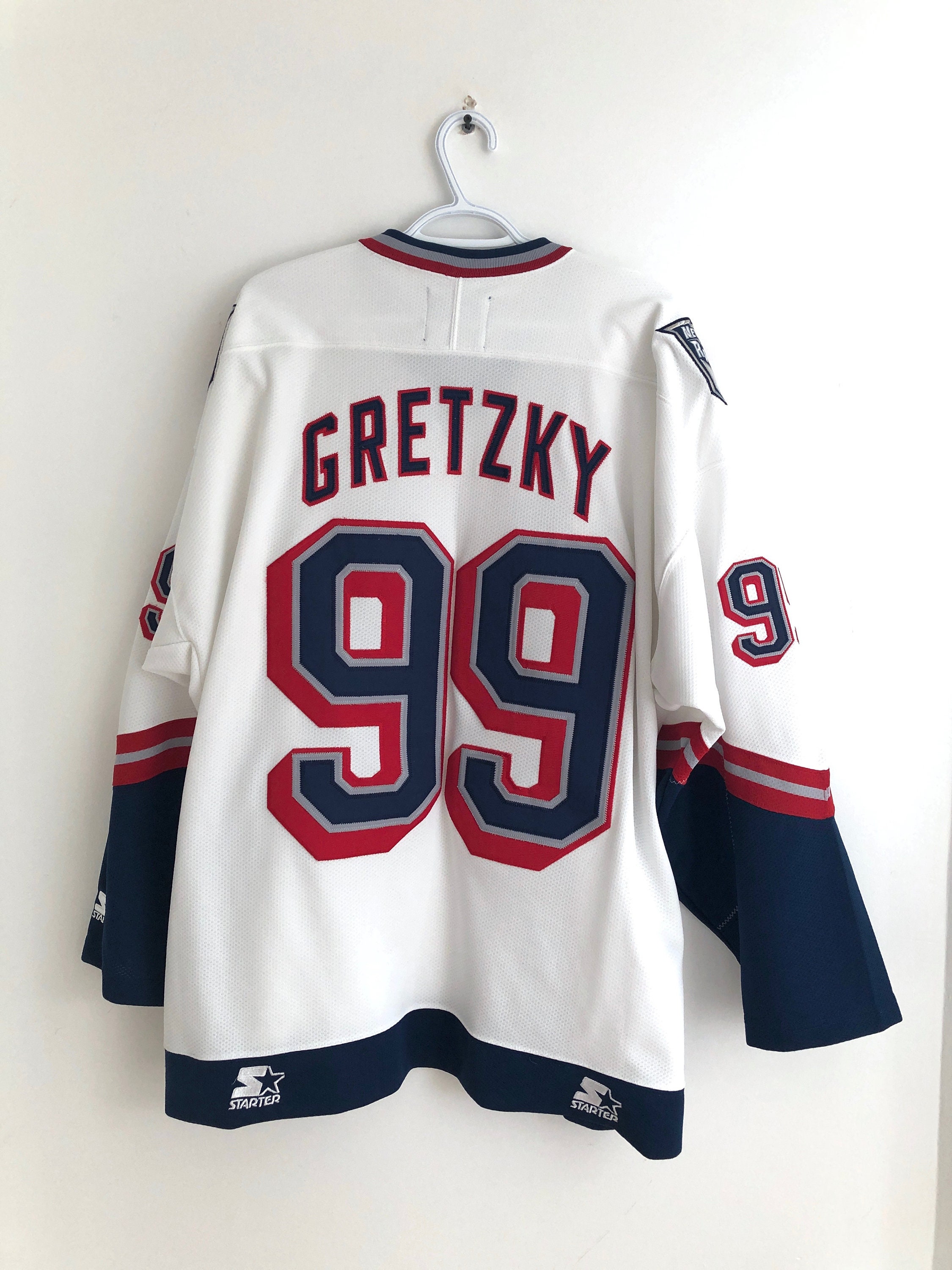 Wayne Gretzky Autographed Vintage Throwback White CCM New York Rangers  Jersey