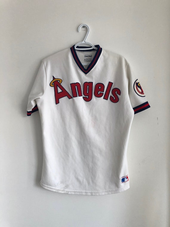 Anaheim Angels Vintage Sandknit Baseball Jersey 42 