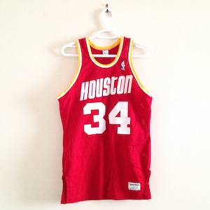 Hakeem Olajuwon Houston Rockets Vintage Sandknit Basketball Jersey