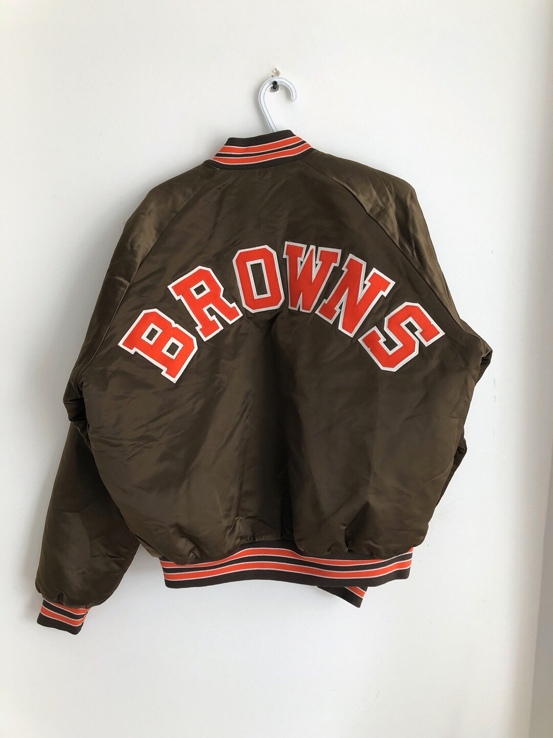 Cleveland Browns Vintage Chalk Line Football Jacket XL Etsy