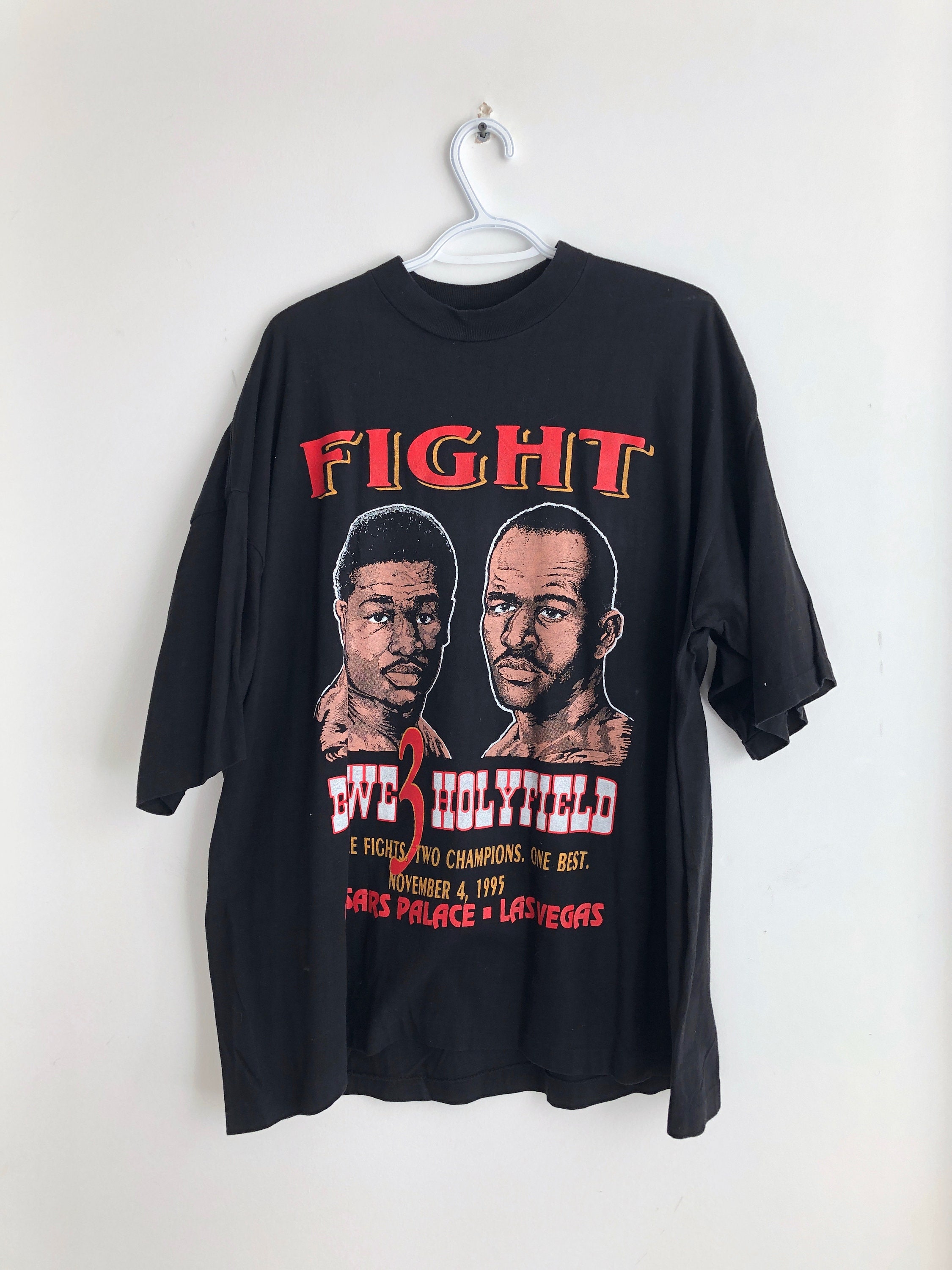Evander Holyfield Riddick Bowe Vintage 1995 T-shirt (L)