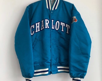 CHARLOTTE HORNETS STARTER JACKET - LARGE – The Social Vintage