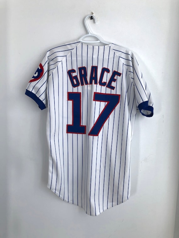 Mark Grace Chicago Cubs Vintage Russell Athletic Diamond Collection  Baseball Jersey (40)