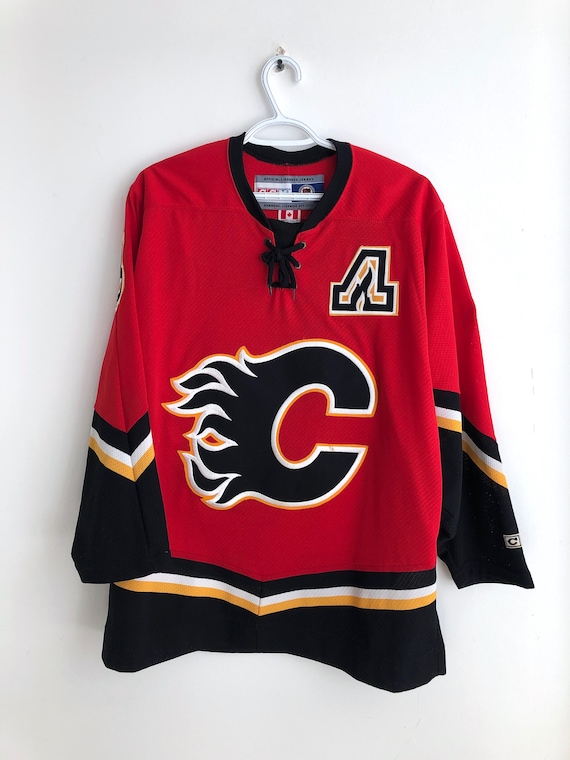 Reebok Calgary Flames Jersey NHL Fan Apparel & Souvenirs for sale