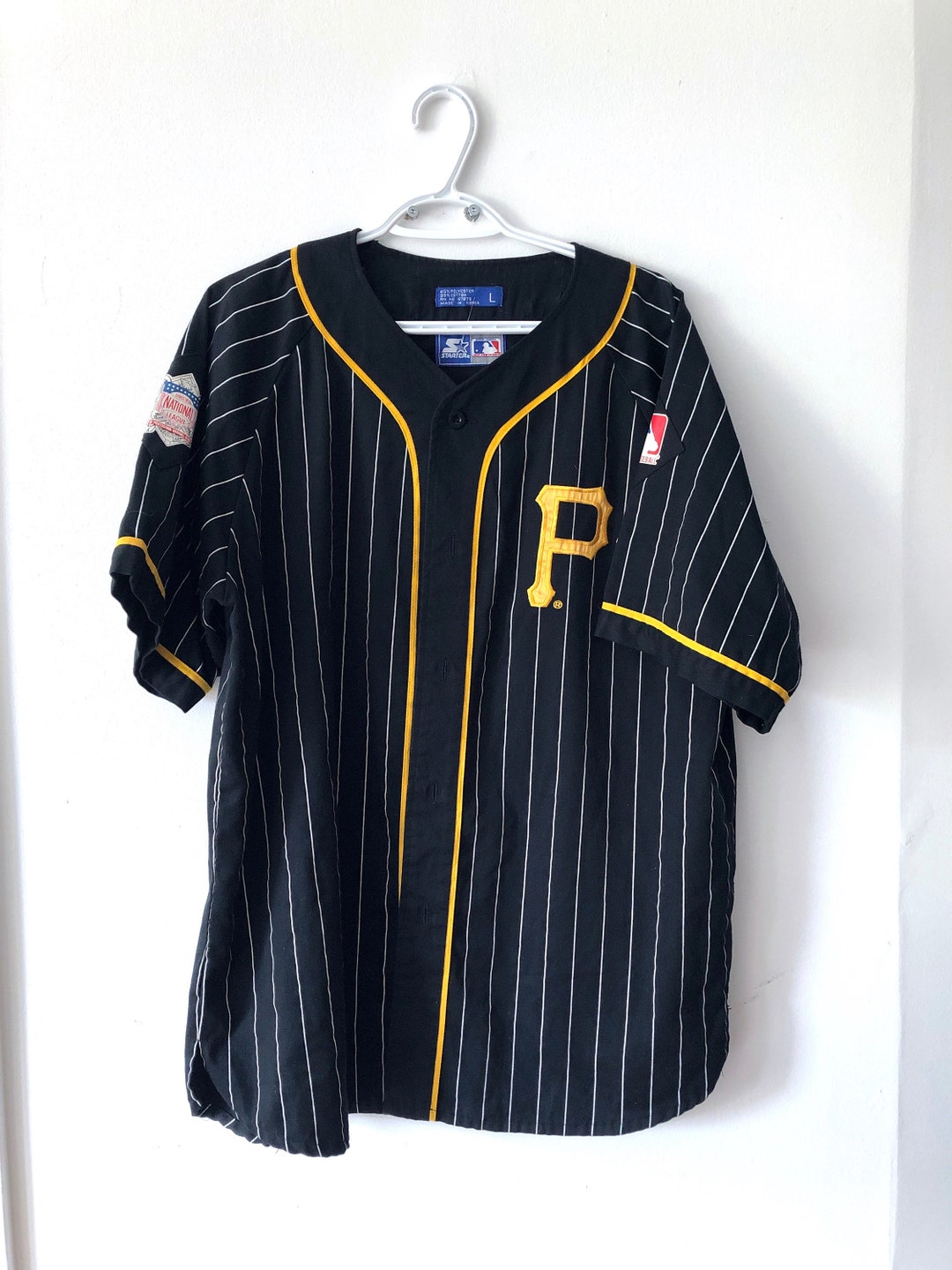 Vintage Los Angeles Lakers Starter baseball style jersey pinstripe