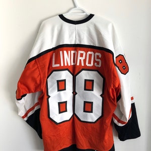 Eric Lindros Hof Signed/inscr Flyers Black Custom Hockey Jersey