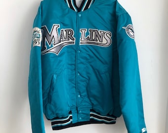 Florida Marlins Mike Piazza Vintage 90s Russell Diamond MLB Baseball Jersey  52