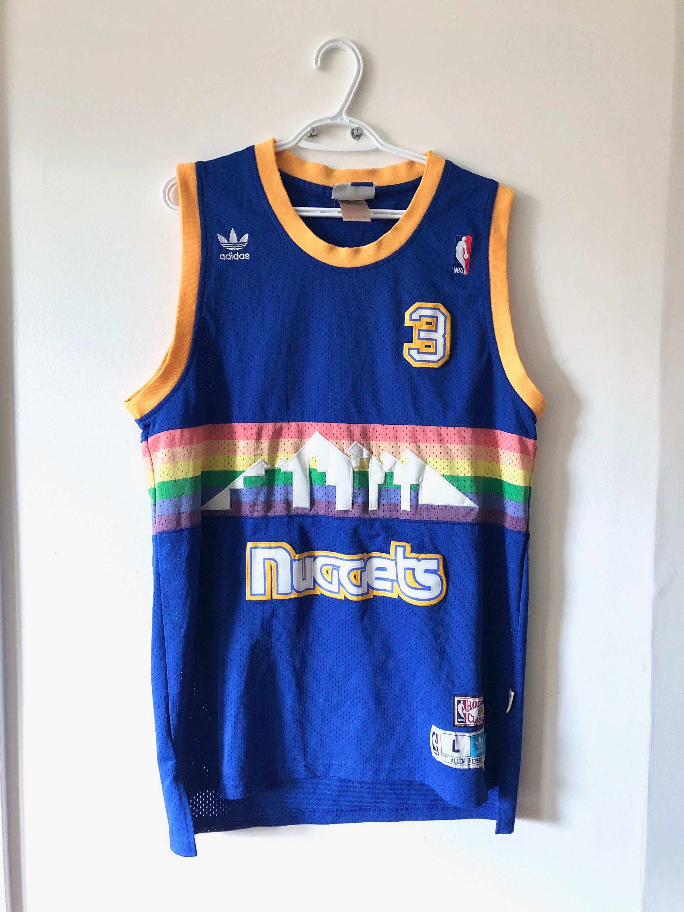 Vintage #3 ALLEN IVERSON Denver Nuggets NBA Adidas Authentic