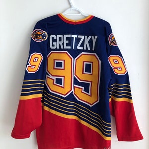 WAYNE GRETZKY  New York Rangers 1999 CCM Vintage Throwback Jersey