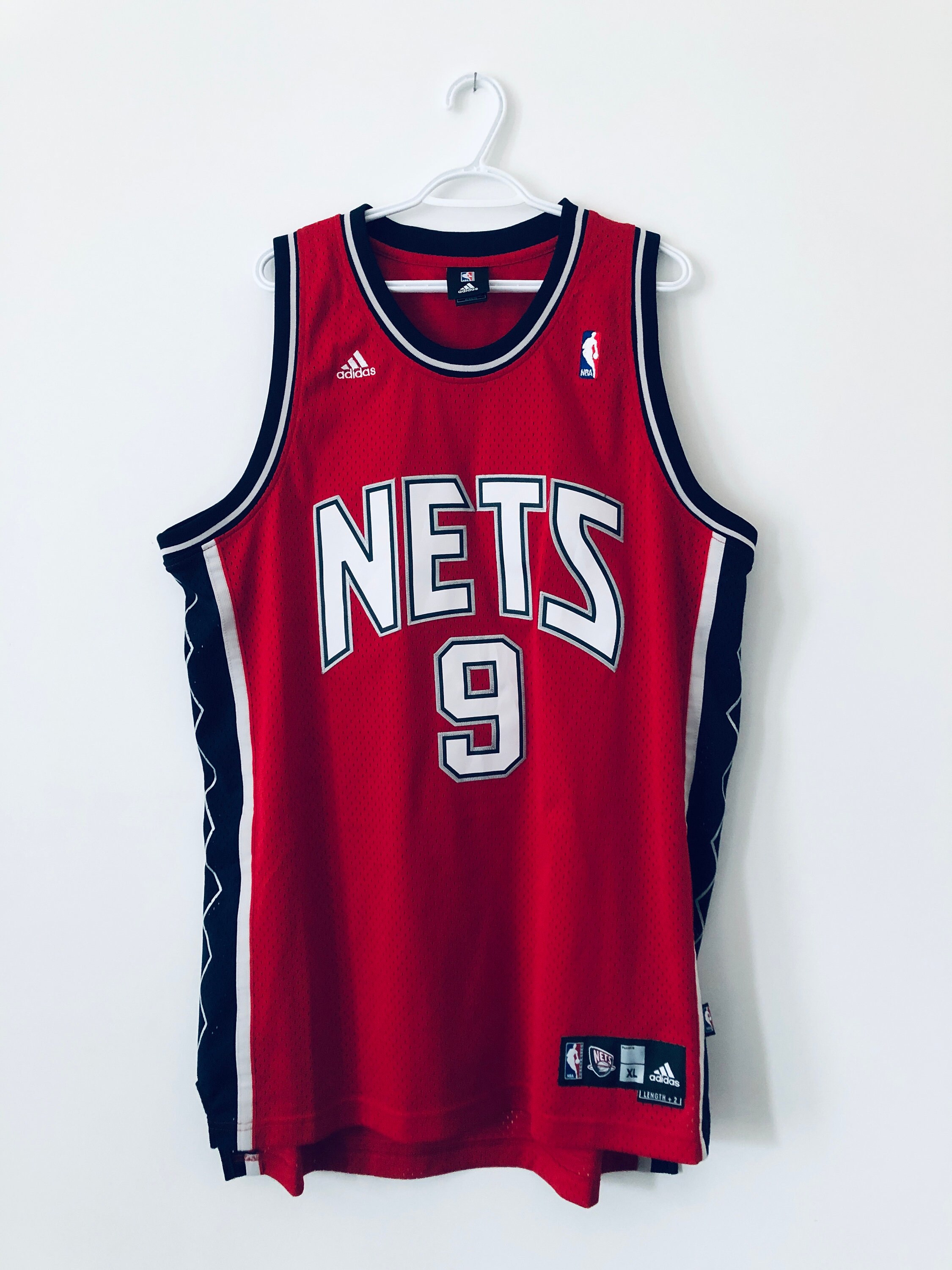 Yi Jianlian Vintage New Jersey Nets Adidas Basketball Jersey (XL