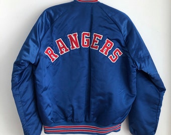 70's Texas Rangers MLB Satin Bomber Jacket Size 42 – Rare VNTG