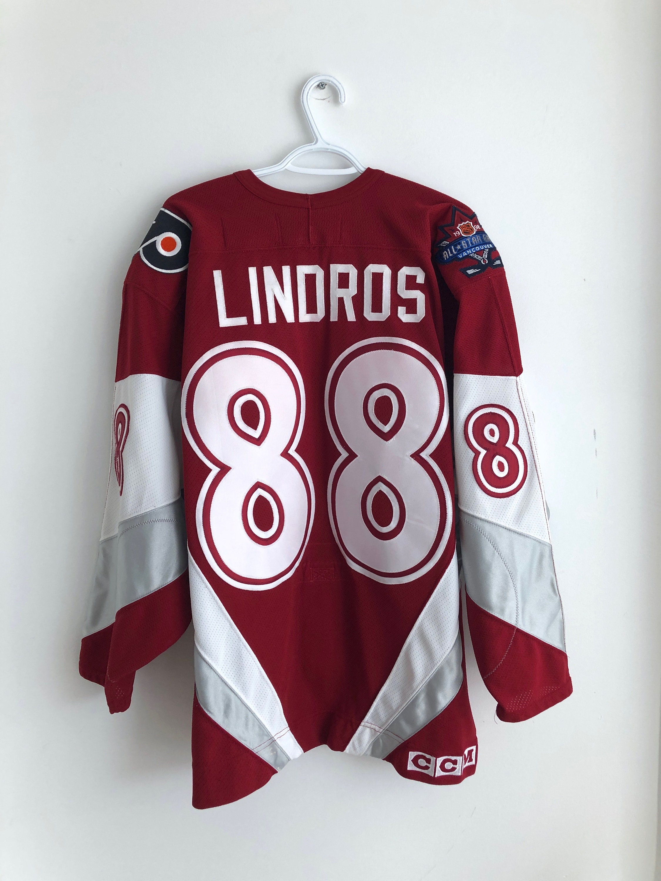 ERIC LINDROS PHILADELPHIA FLYERS VINTAGE 1990'S AUTHENTIC CCM