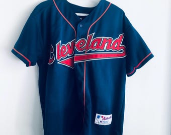 Cleveland Guardians Vintage Russell Athletic Diamond Collection Baseball Jersey (40)