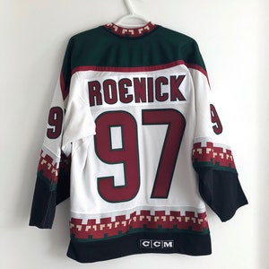 Jeremy Roenick Coyotes Baseball Jersey sz L – First Team Vintage