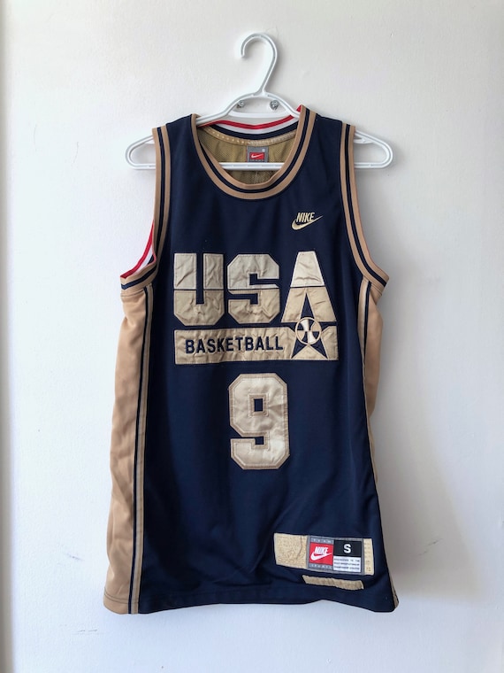 Michael Jordan White #9 USA Throwback Basketball Jersey