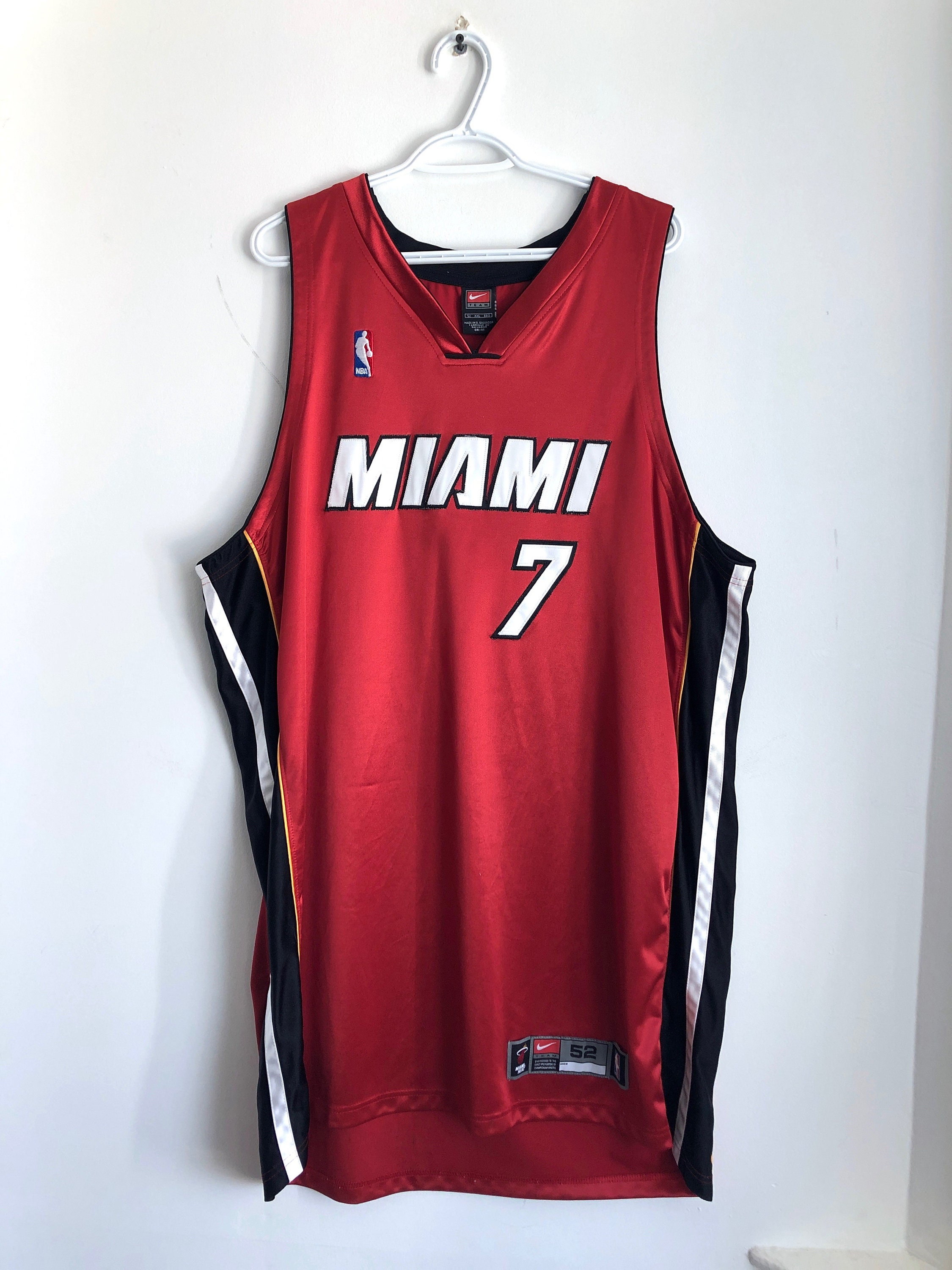 Vintage #7 LAMAR ODOM Miami Heat NBA Nike Jersey YS (Mint) – XL3