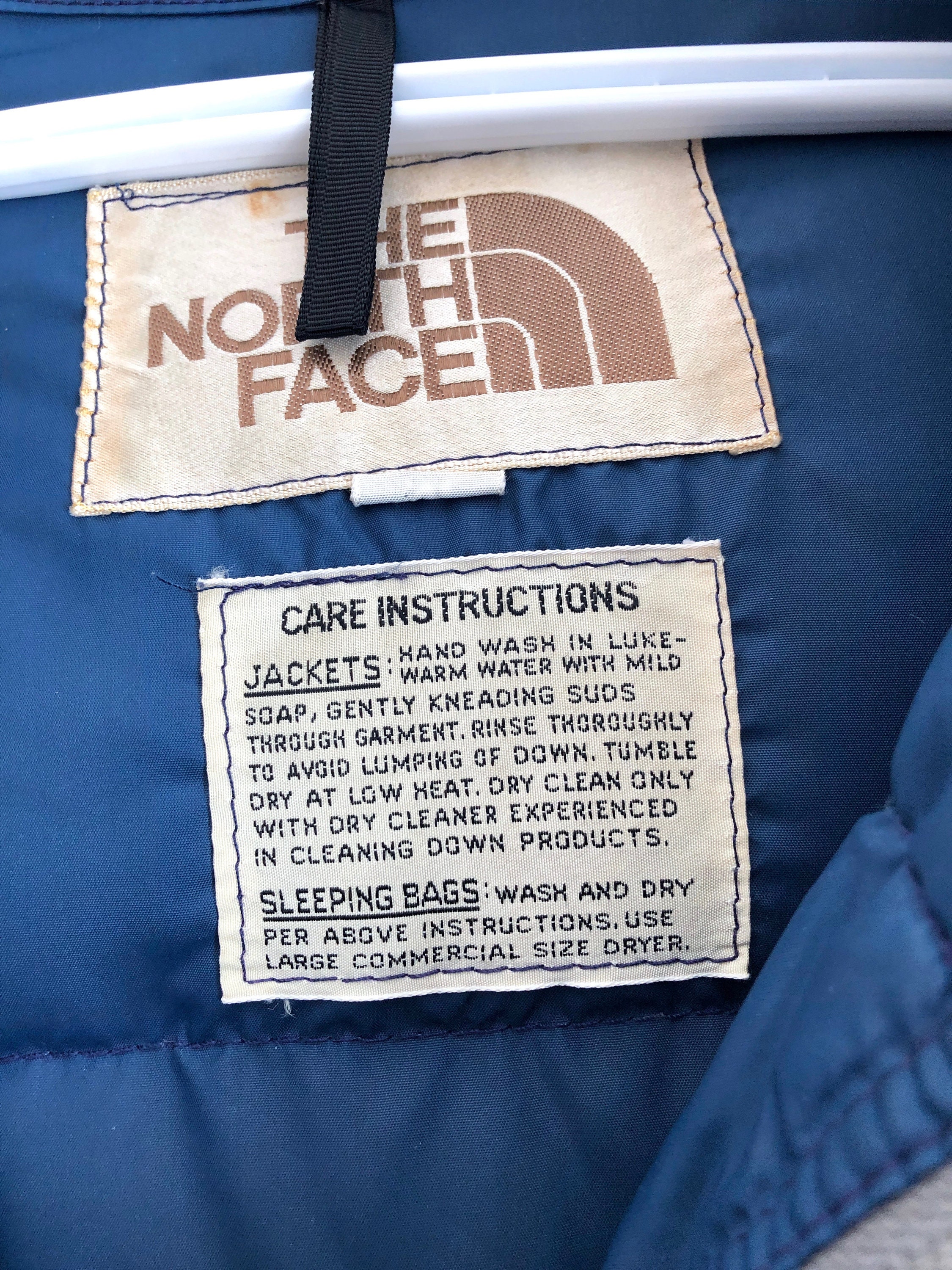 The North Face Vintage Brown Label Puffer Jacket M - Etsy