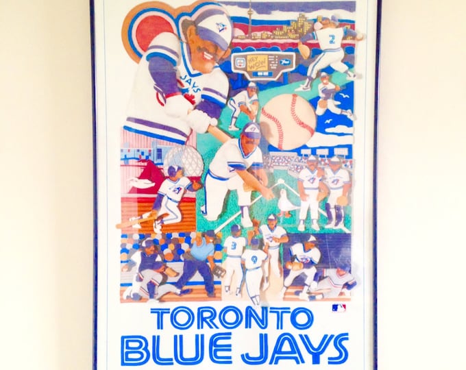 Vintage Rare Toronto Blue Jays Poster Etsy Canada