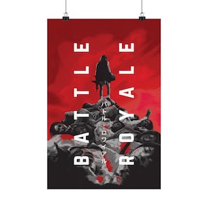 Battle Royale Poster, Japanese Horror, Action Movie