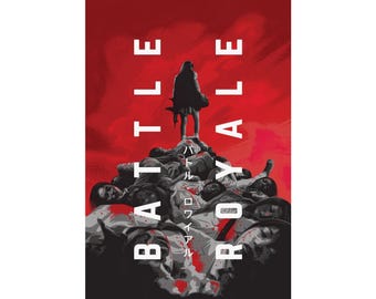 Battle Royale Poster, Japanese Horror, Action Movie