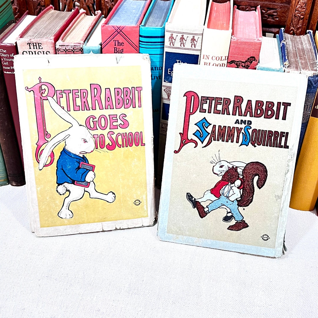 Children's Books Peter Rabbit Goes to School 1917 and - Etsy