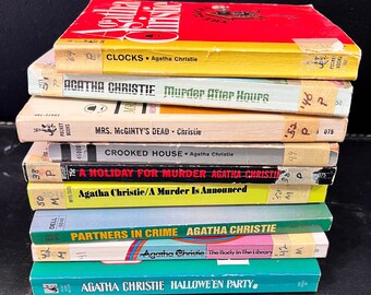 Agatha Christie Paperback Vintage Book Collection
