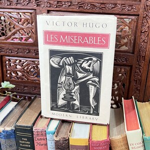 Victor Hugo Les Miserables - Modern Library Giant Edition - Classic Literature - Hardcover Vintage Book