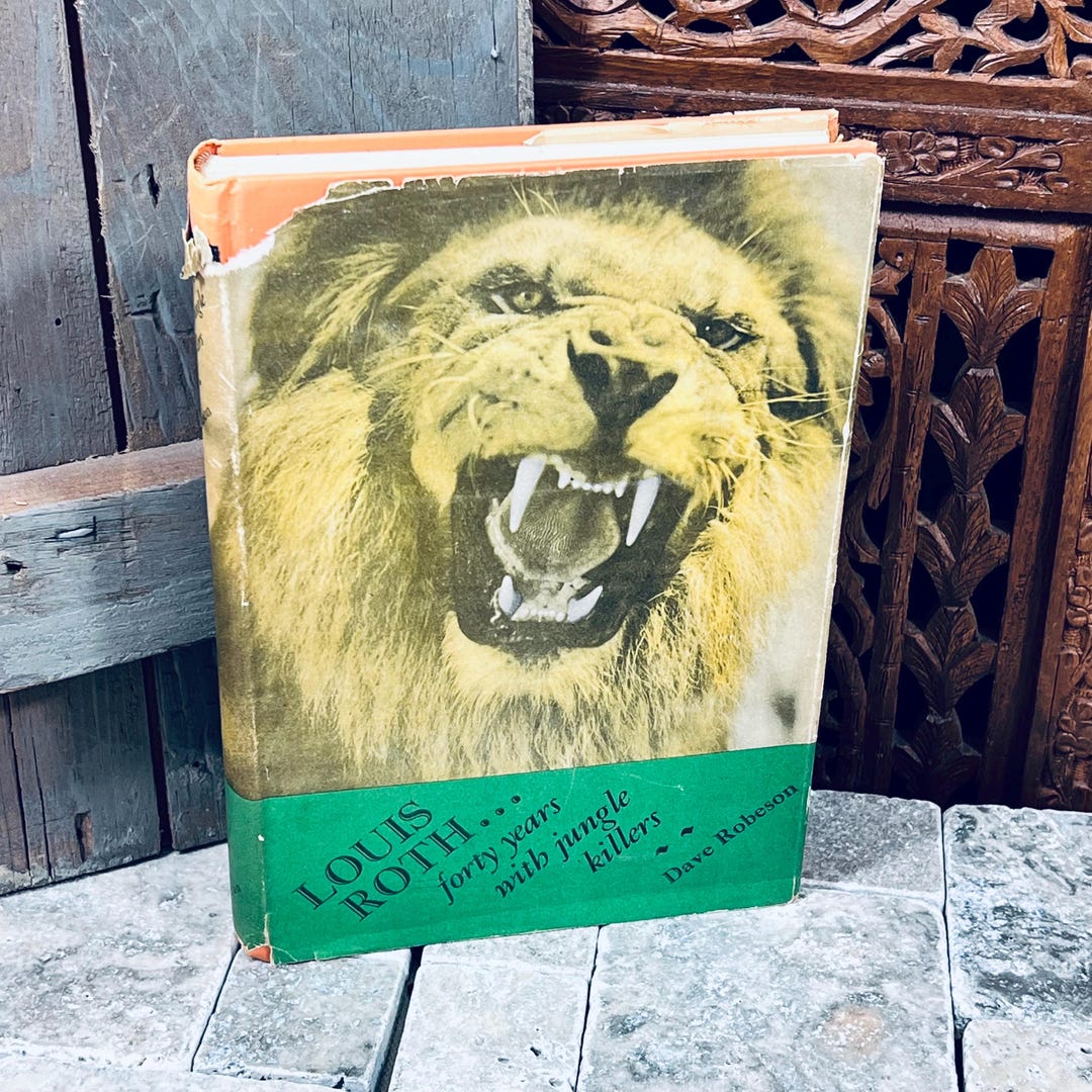 Louis K Roth Louis Roth Forty Years With Jungle Killers by Dave Robeson Vintage Book ...