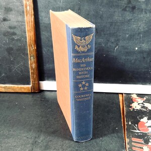 Military Book,  Macarthur His Rendezvous with History Vintage World War Two
