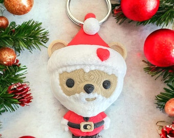 Llavero articulado de oso elfo - Dije, regalo para calcetines navideños, impresión 3D, para invierno, fiestas y Navidad