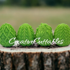 Easter Egg, 3D Printed Egg Container, Fillable Easter Egg, Custom Empty Threaded Easter Egg, 4 eggs