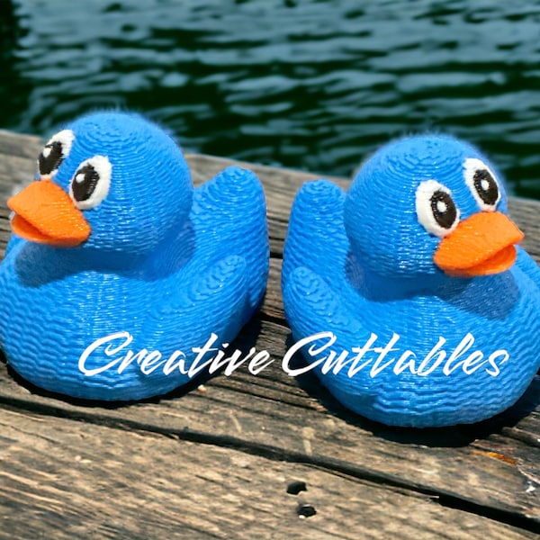 Cruise Ducks 3D Printed Crochet Knit Weave Sweater duck for cruises; Color: Electric Blue