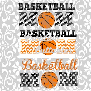 Basketball Mom SVG  for  Silhouette or other craft cutters (.svg/.dxf/.eps)