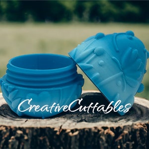 Easter Eggs, 3D Printed Egg Container, Fillable Easter Egg, Empty Threaded Easter Egg,  Style: Flowery