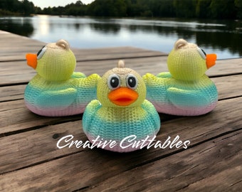 Cruise Ducks Suéter tejido de crochet con estampado 3D pato para cruceros; Color: Lanzamiento de primavera