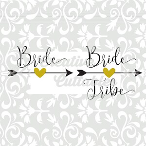 Wedding SVG Bride Tribe etc for Monogramming for use with Silhouette or other craft cutters (.svg/.dxf/.eps)