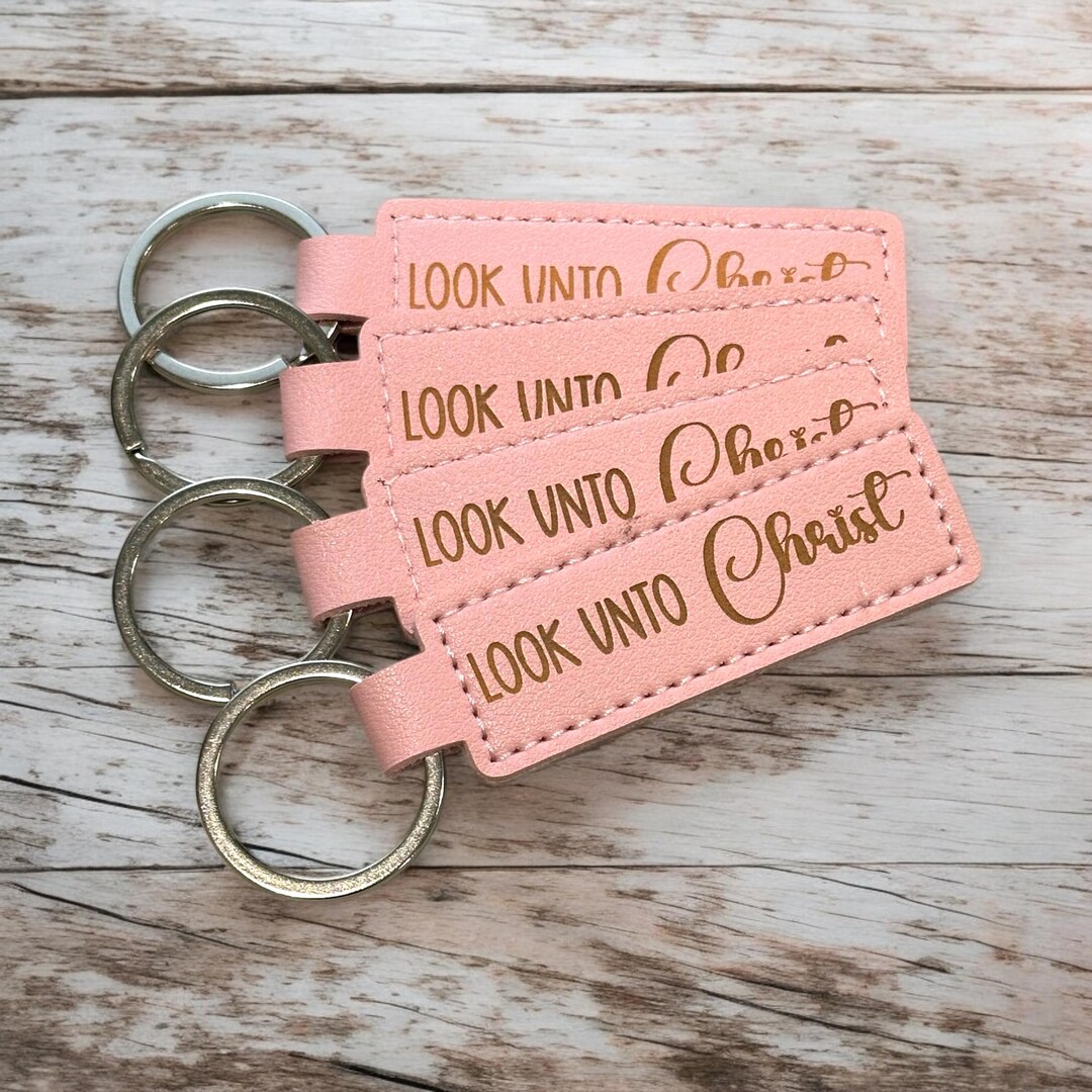 Look Unto Christ Keyring Tag, LDS Youth Theme 2025, Church Gift, YM YW ...