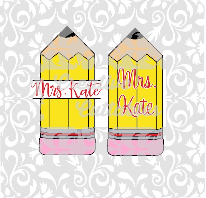 Download SVG Teacher pencils and split pencils for Silhouette or ...