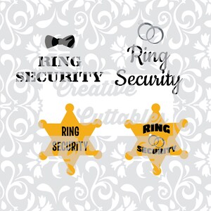 Bruiloft Titels Ring Security etc voor Monogramming voor gebruik met Silhouet of andere ambachtelijke snijders (.svg / .dxf / .eps)