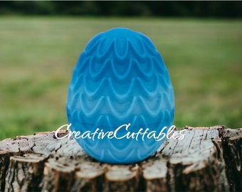 Huevos de Pascua, Contenedor de huevos impreso en 3D, Huevo de Pascua rellenable, Huevo de Pascua roscado vacío, Estilo: Ondulado