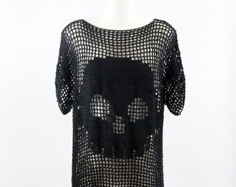 Skull Crochet Shirt Pattern PDF - Headspace