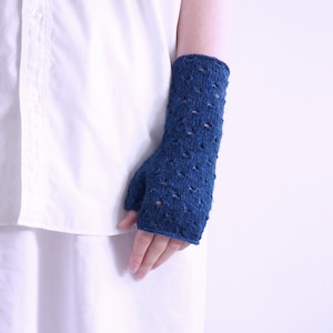 PDF Knitting Pattern - Wrack - distressed knit hand warmers