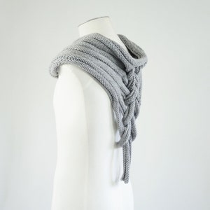 PDF Knitting Pattern Siege post apocalyptic unisex cowl pattern image 5