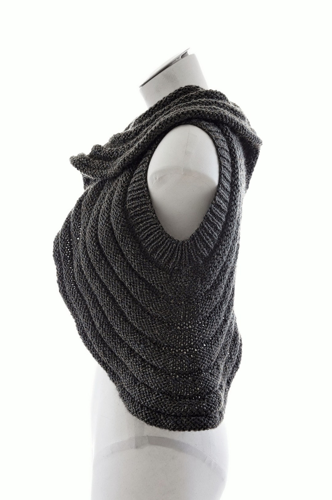PDF Knitting Pattern SOUNDWAVE Fluid Knitted Vest - Etsy