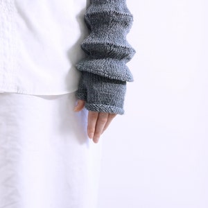 PDF Knitting Pattern Stratosphere convertible knit hand warmers image 6