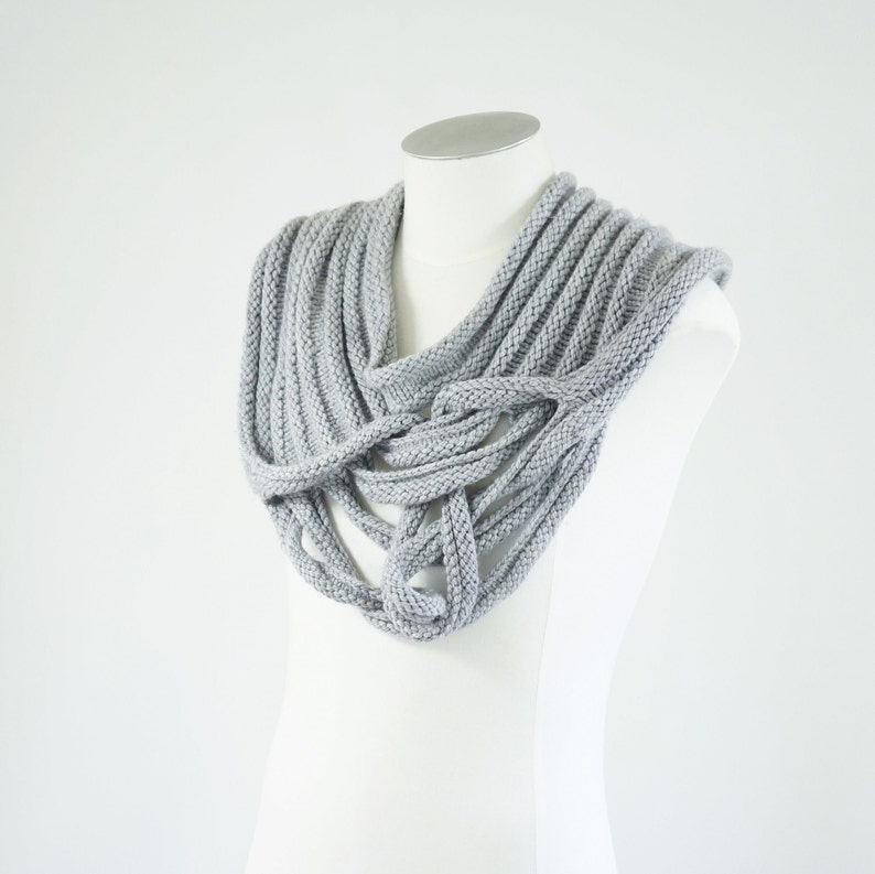 PDF Knitting Pattern Siege post apocalyptic unisex cowl pattern image 8