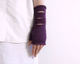 Cyberpunk Hand Warmers Knitting Pattern PDF- SCRATCH - Fingerless Gloves