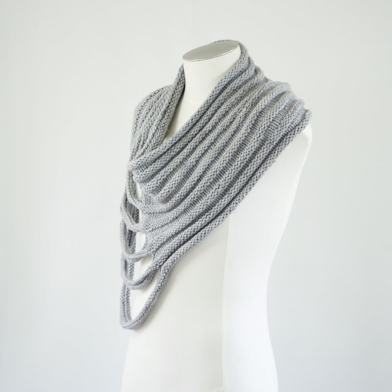 PDF Knitting Pattern Siege post apocalyptic unisex cowl pattern image 4